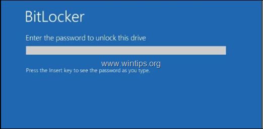 FIX: Laptop Dell necesita la clave de recuperación de Bitlocker (Resuelto).