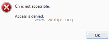 {Fix} Permisos limitados y problemas de acceso denegado después de la actualización de Windows 8 (o 8.1).