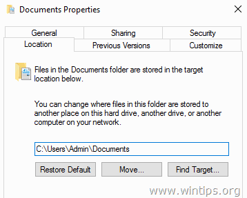 Промяна на местоположението по подразбиране на личните файлове и приложения в Windows 10 (Начин на употреба)
