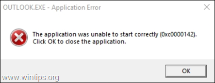 CORRECTION : l'application n'a pas pu démarrer correctement (0xc0000142) dans Office 2019/2016.