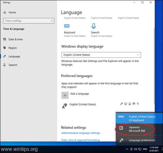FIX: Não é possível remover o idioma do teclado no Windows 10