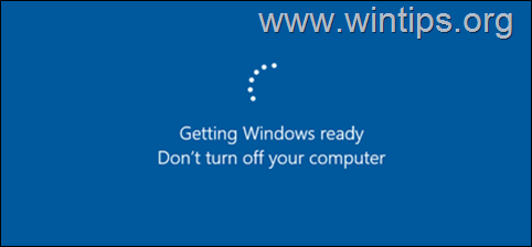 FISSO: "Preparazione di Windows, non spegnere il computer" bloccato su Windows 10/11.