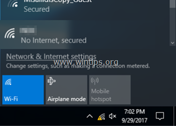 OPRAVA: WiFi je připojena, ale není k dispozici internet (Windows 10/8/7)