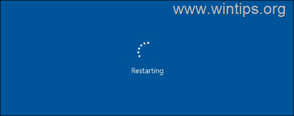 OPRAVA: Systém Windows 10/11 se zasekl na obrazovce Restartování. (Vyřešeno)
