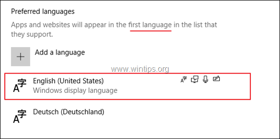 CORRECTION : Windows 10 change la langue de saisie pour la sienne (résolu)