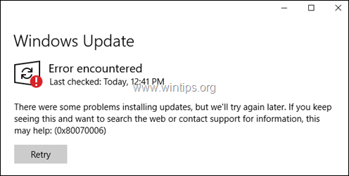 FIX: Windows 10 Update Service mangler (løst)
