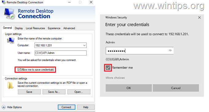 ПОПРАВКА: Windows не запазва идентификационните данни за отдалечен работен плот. (Решено)