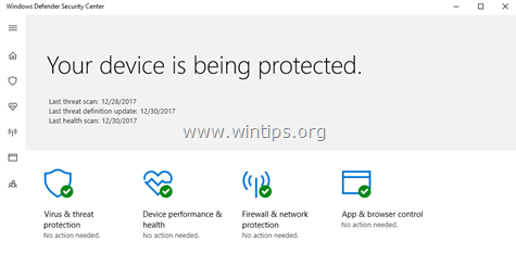 Sådan deaktiveres Defender Antivirus & Firewall i Windows 10