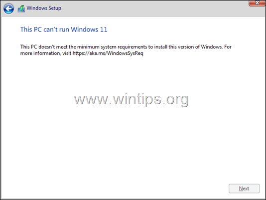 Kuidas paigaldada Windows 11 USB-st TPM v1.2 seadmetele.