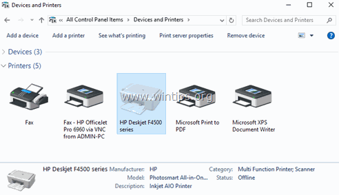 Kā noņemt printera draiverus operētājsistēmā Windows 10, 8, 7 un Vista.