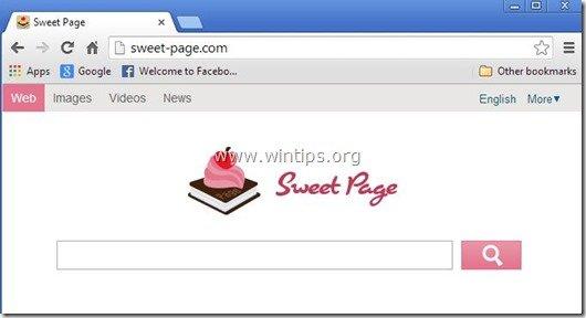 Hur man tar bort Sweet Page Browser Hijacker
