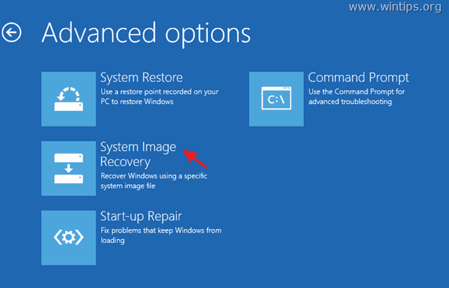 Jak przywrócić kopię zapasową obrazu systemu w systemie operacyjnym Windows 10, 8 lub 7.