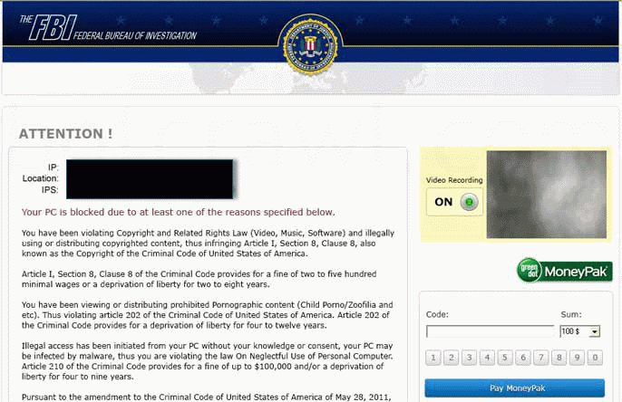 Politie Virus - FBI virus verwijderen